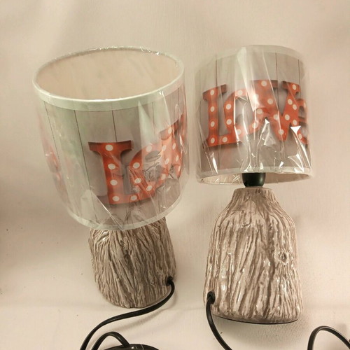 Love ceramic table lamps two new 27x14