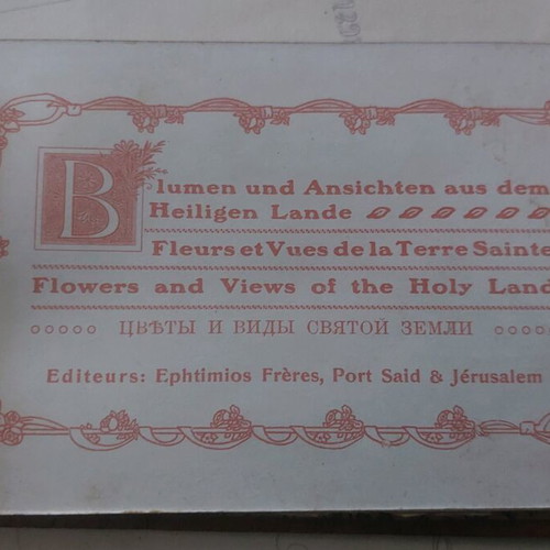 Jerusalem album with landscapes and flowers used, 1930s