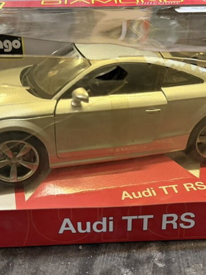 Burago Audi TT RS collectible toy car like new, box damaged