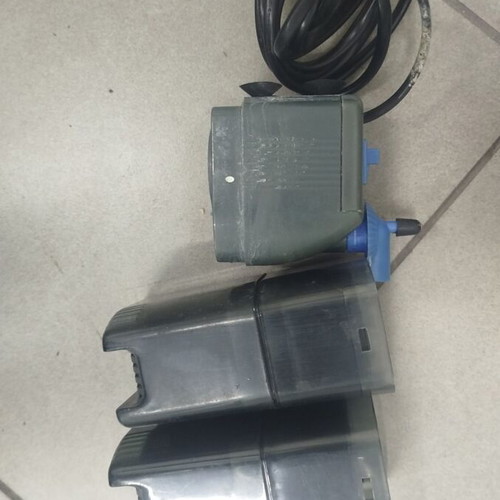 Aquarium equipment used, complete set with heater, feeder, filter, and additives