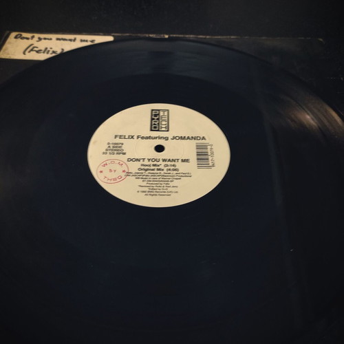 Felix Don’t You Want Me 12″ Vinyl Maxi Single used, original US 1992