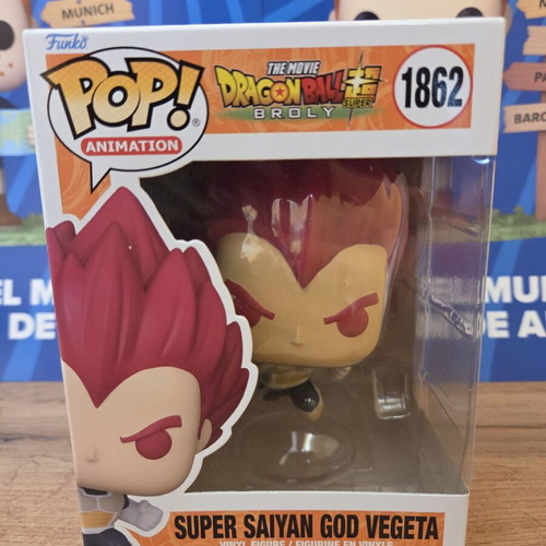 Funko Pop Animation Super Saiyan God Vegeta figure new