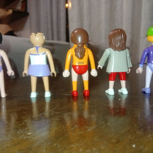 Playmobil girls used, all together