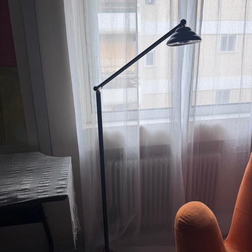 Floor lamp black design with dimmer used
