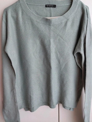 Terranova women's knitted sweater like new, turquoise, size L