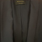Massimo Dutti women's summer jacket like new, blue, mid-length with belt