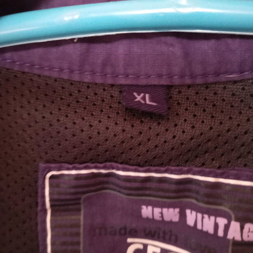 Purple short jacket with lining XL like new