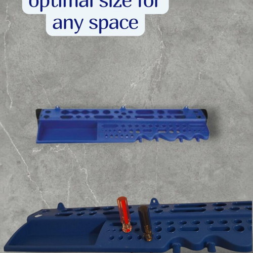 Tool holder like new, set of 2, blue and red