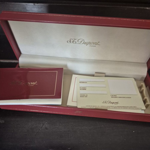 S.T. Dupont Classique Silver Ballpoint Pen used, full set