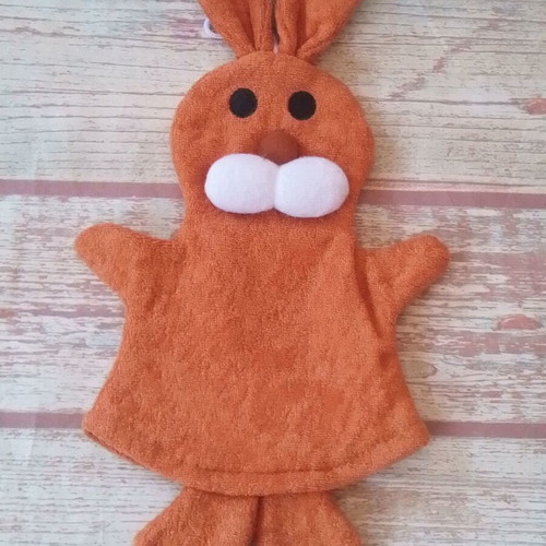 Children's plush bath bunny Müller & Herber new