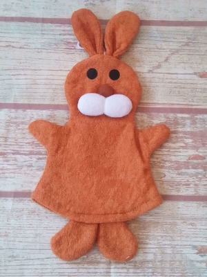 Children's plush bath bunny Müller & Herber new