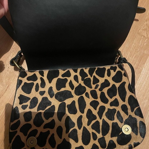 Aldo shoulder bag made of genuine leather like new, black and brown