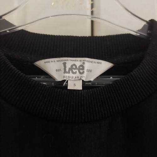 Lee black sweatshirt size S like new, 100% cotton