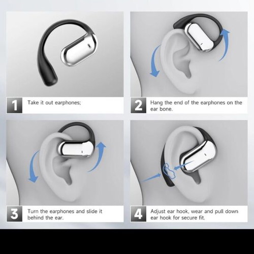 Earbuds Bluetooth 6.1 with AI translation, new, open-ear design