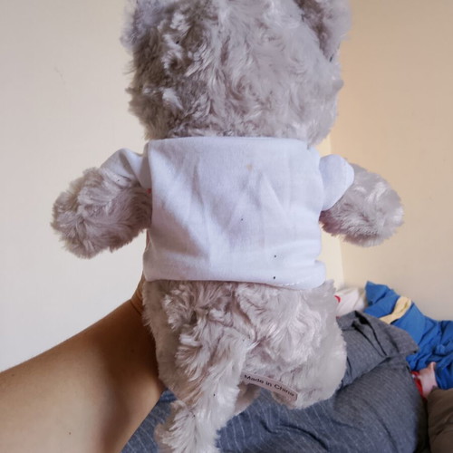 Collectible plush cat with Sakis Rouvas promo t-shirt, like new