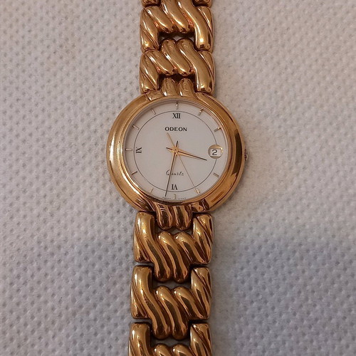 Odeon watch new Swiss gold-plated women's
