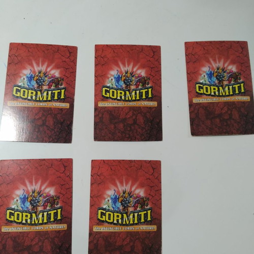 Gormiti cards new, set of 5 pieces