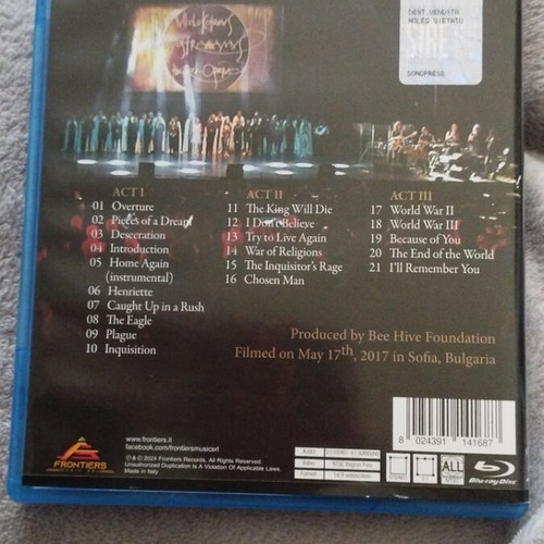 Nostradamus The Rock Opera Blu-ray like new, live in Sofia