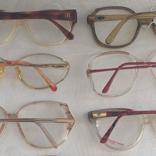 Luxotica Dior Cucci Balenciaga eyeglass frames used, pack of 9