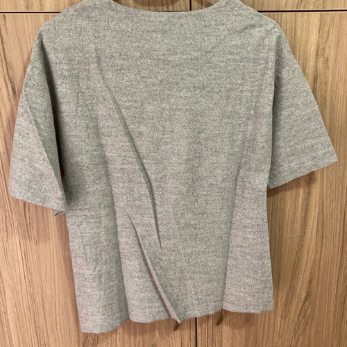 Stradivarius women's short-sleeve blouse used, grey, small