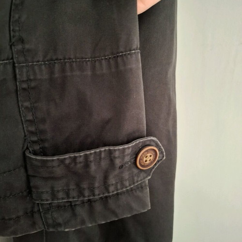 Jacket long like new, unisex size M, black