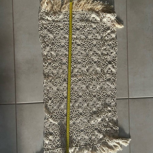 Beige Crochet Table Runner handmade, new