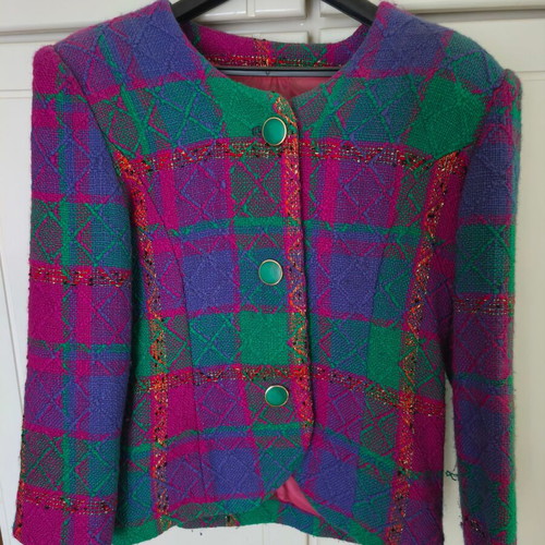 Wool women's jacket like new, multicolor, size medium