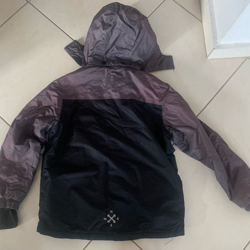 Crivit boys' jacket used with hood and thumb hole on sleeve