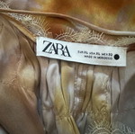 Zara limited edition dress brown lingerie style like new, size XL
