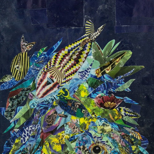 Modern art collage print 21x29 on high-quality paper