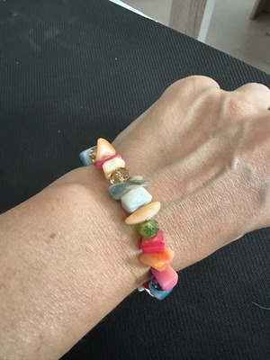 Summer bracelet handmade, like new, multicolor boho style