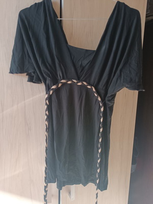 Marks & Spencer Black Blouse Medium/Large like new with built-in strap top