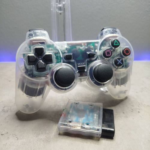 PlayStation 2 wireless controller transparent new