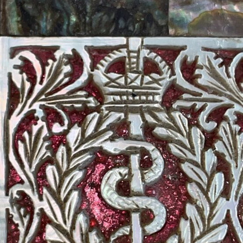 Maple cover with Royal Navy Medical emblem like new