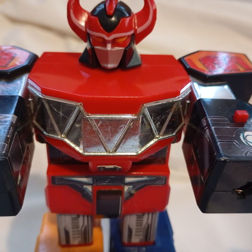 Mighty Morphin Power Rangers Megazord figure used, 23cm, Bandai 1991