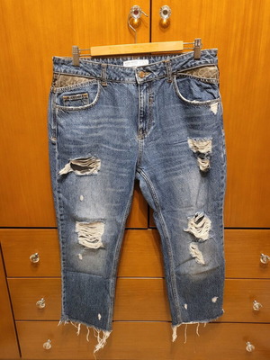 Zara Jean leopard in excellent condition, size L 40 12, blue