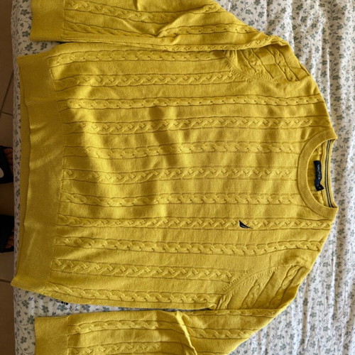 Nautica cotton jumper size M like new yellow