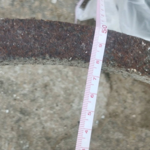 Round base used large, iron, heavy construction