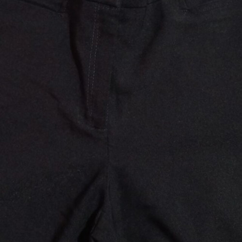 Black classic high-waist straight pants