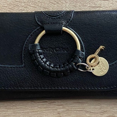 See by Chloe Hana Leather Wallet Black Like New