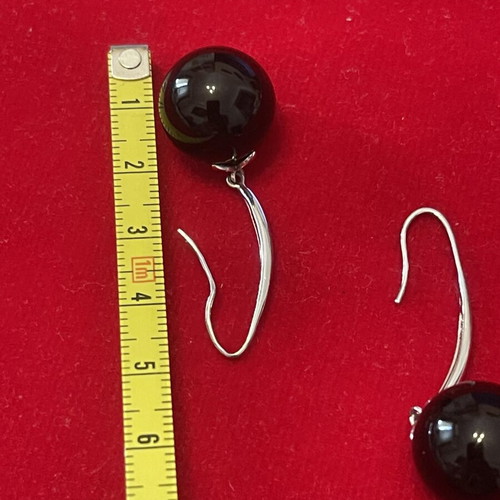 Silver 925 earrings with agate