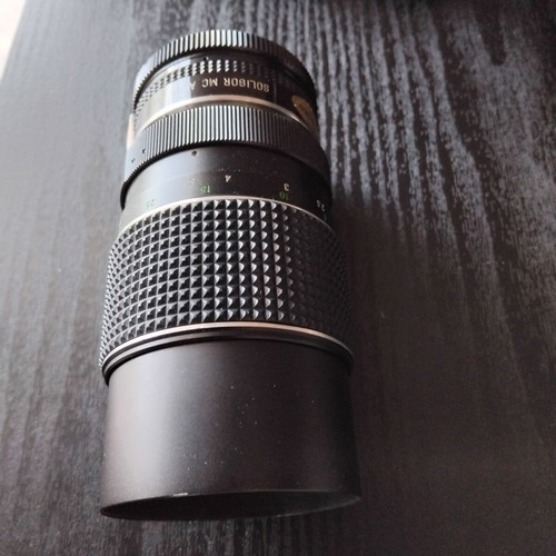 Soligor 135mm f/2.8 telephoto lens and 2X tele converter for Minolta used
