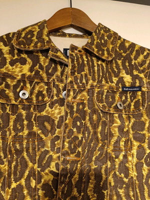 Dolce & Gabbana denim jacket animal print like new