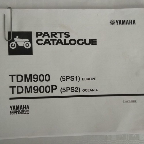 Yamaha TDM 900 Service Manual and Parts Catalogue like new