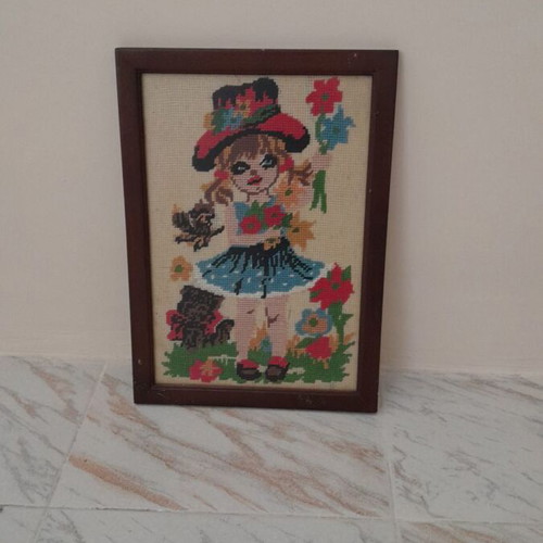 Textile paintings like new