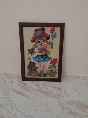 Textile paintings like new