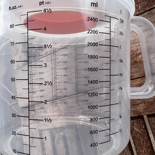 Measuring mixing jug 3 liters with lid and measurement new