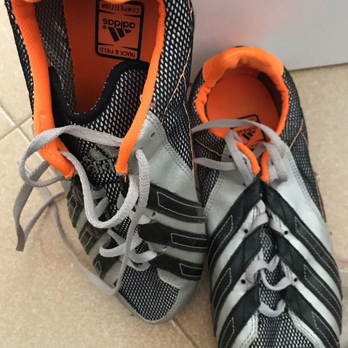 Adidas Competition Track & Field Spikes like new, size 42 ⅔, gray orange