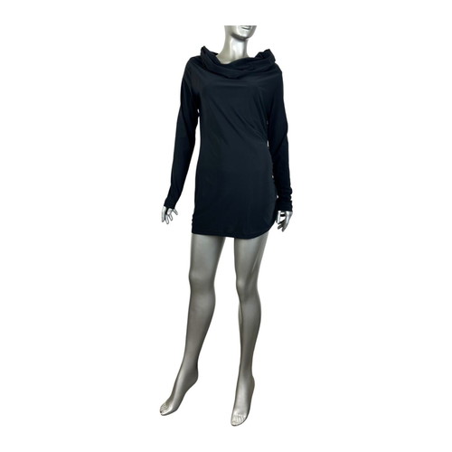 High women's elastic tunic XL like new, dark blue