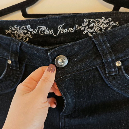 Y2K bootcut jeans like new, black, size M